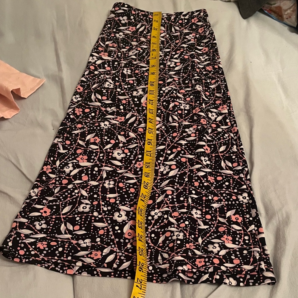 Floral Black and Pink Women's Skirt